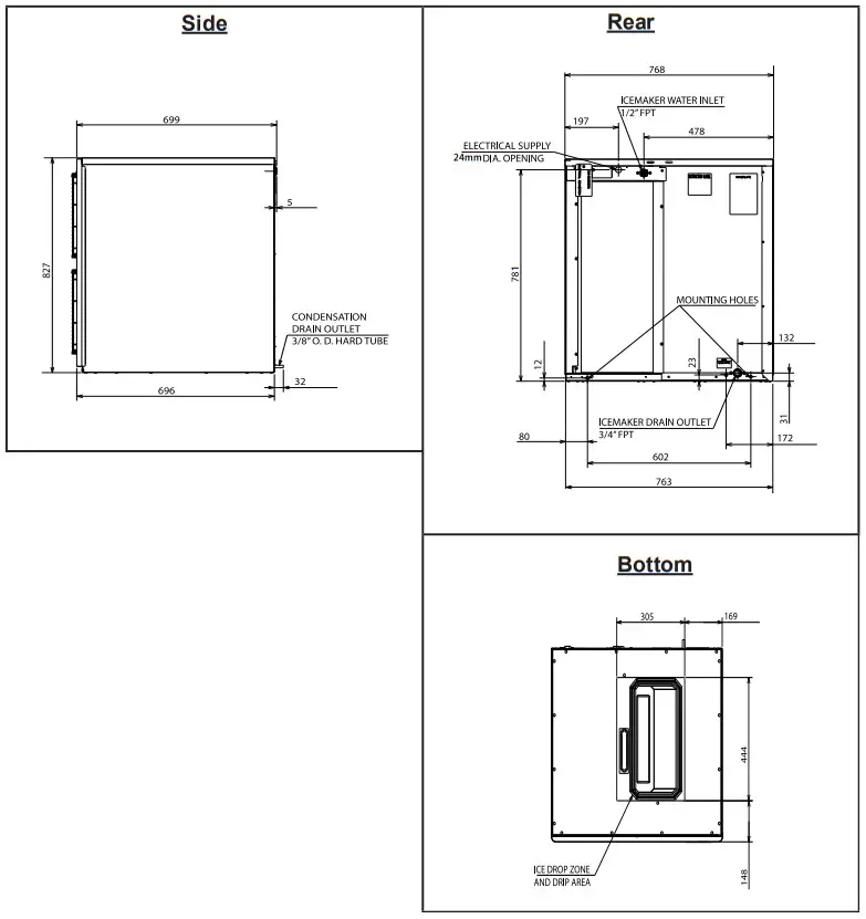 HOSHIZAKI KM 470AJ Crescent Cuber - Figure 1