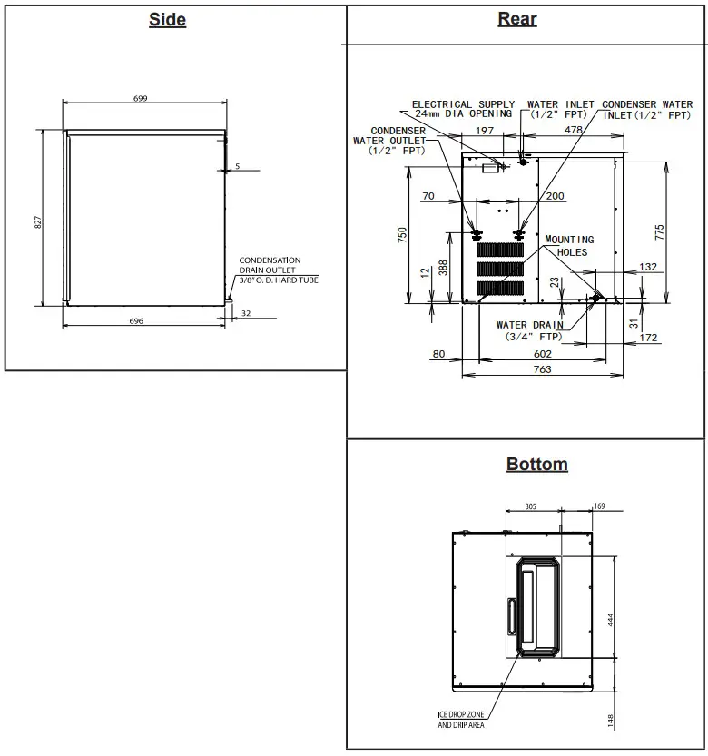 HOSHIZAKI KM 470AJ Crescent Cuber - Figure 2