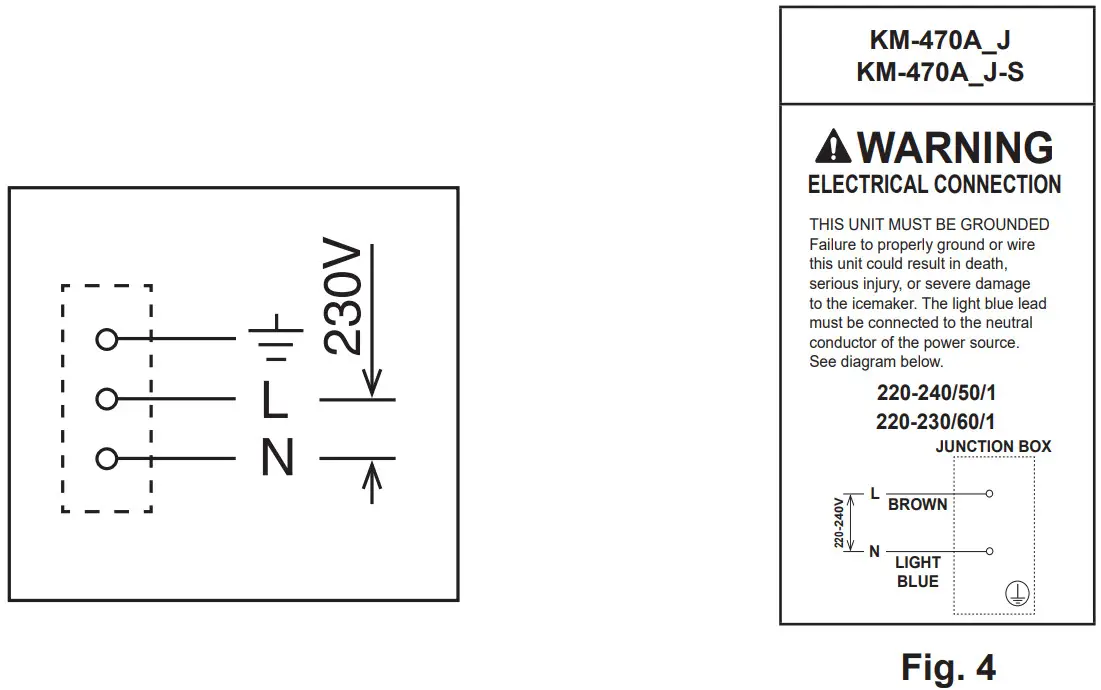 HOSHIZAKI KM 470AJ Crescent Cuber - Figure 6