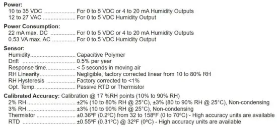 FIG 6 Specifications