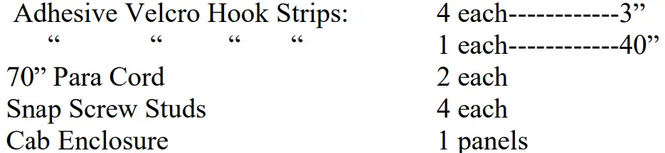 FALCON RIDGE KAW-3010TRANS-WD03 3010 4010 TRANS Folding Polycarbonate Windshield-fig8