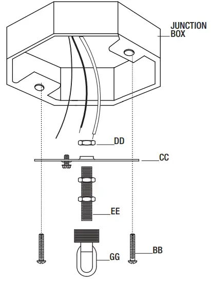 Installing the mounting bracket
