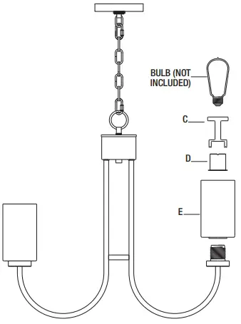 Installing the shades and bulbs