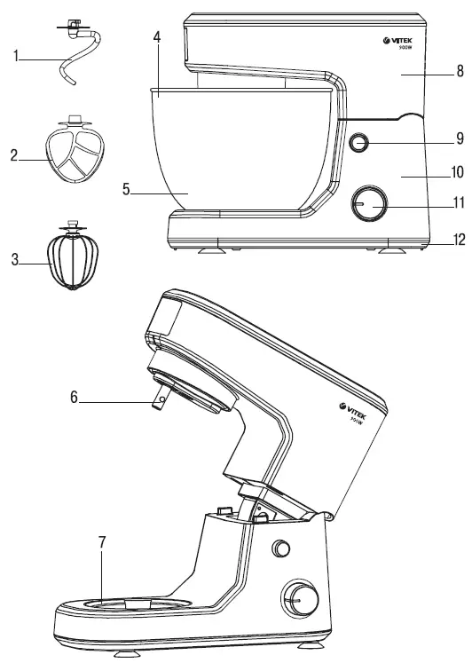 VITEK VT-1432 BD Kitchen Machine-1
