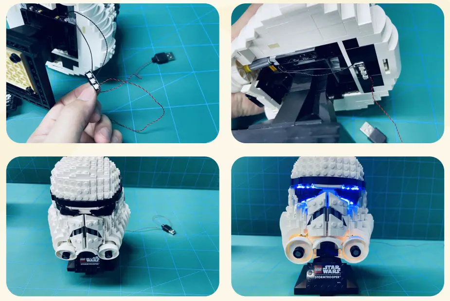 GAME OF BRICKS 75276 Light for Stormtrooper Helmet - Fig 7