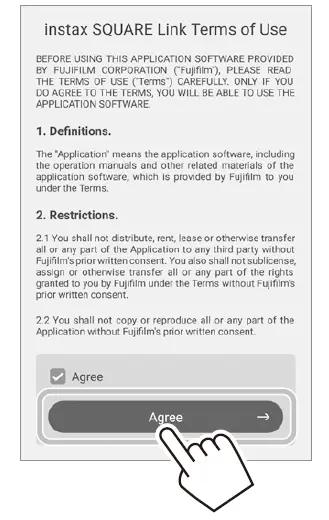 FUJIFILM instax Square Link Smartphone Printer 15