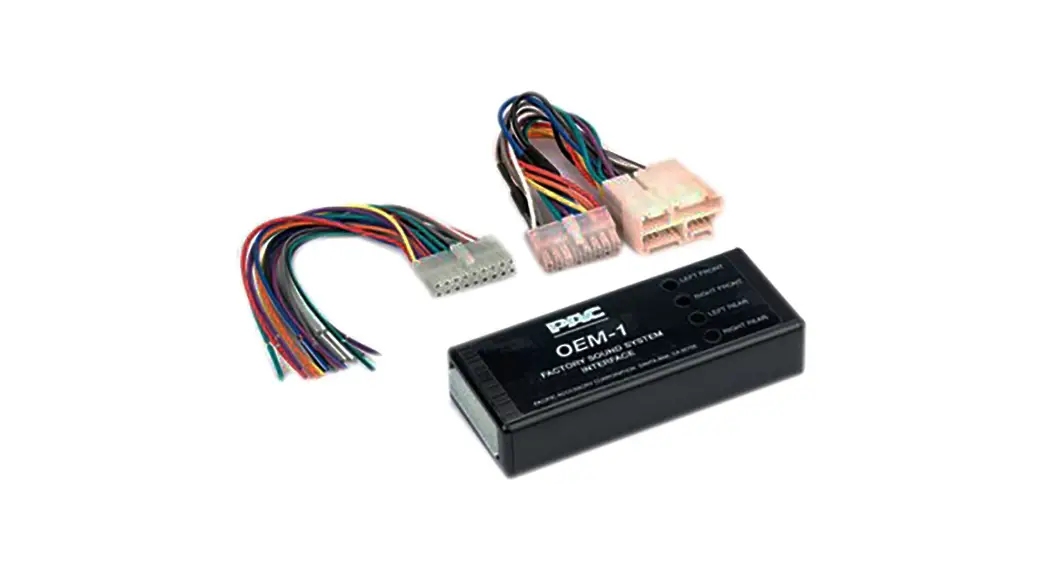 Pac Oem-1 Cables For Replacing Factory Head Unit Instruction Manual