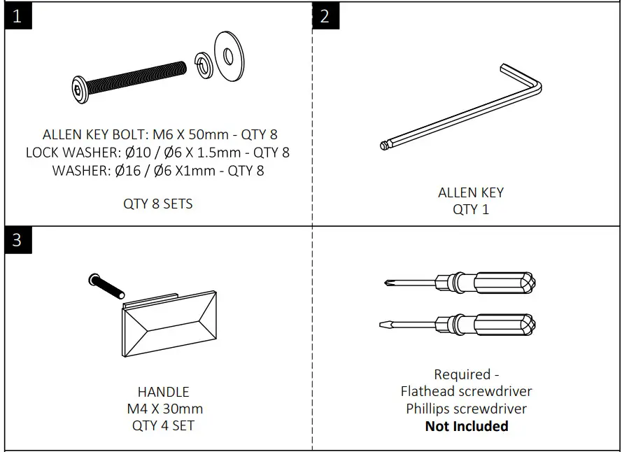 Cypress Hills Marana Coffee Table - HARDWARE DESCRIPTION