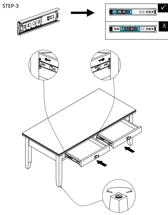 Cypress Hills Marana Coffee Table - STEP-3