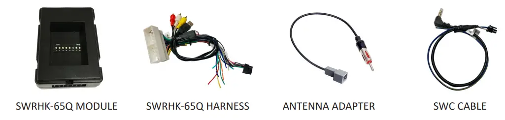 CRUX SWRHK 65Q Radio Replacement with Steering Wheel Aux Input and Backup Camera-