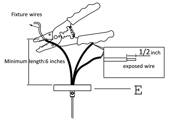 Uolfin 5106235 Everly Electroplate Copper with Clear Bell - ASSEMBLY 3