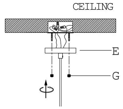 Uolfin 5106235 Everly Electroplate Copper with Clear Bell - ASSEMBLY 7