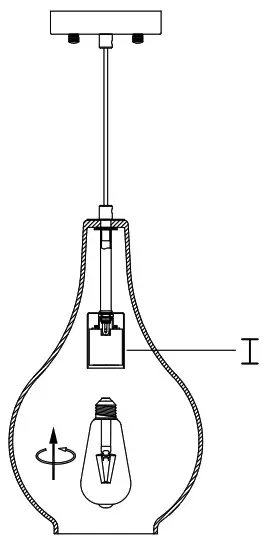 Uolfin 5106235 Everly Electroplate Copper with Clear Bell - ASSEMBLY 8