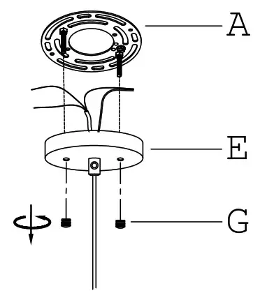 Uolfin 5106235 Everly Electroplate Copper with Clear Bell - ASSEMBLY