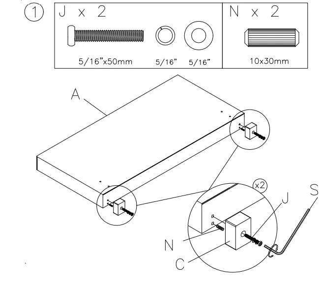 ASHLEY-B050-171-Furniture-Chesani-Twin-Upholstered-Bed- (4)