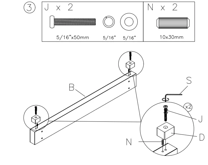 ASHLEY-B050-171-Furniture-Chesani-Twin-Upholstered-Bed- (6)