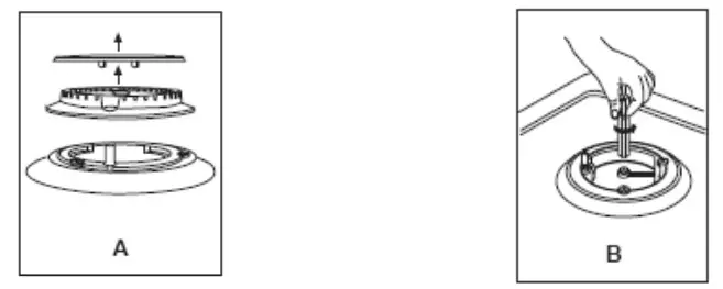 COOKOLOGY GGH700BK Built In Gas Hob - Figure 7