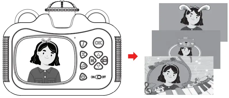 DARTWOOD DWKIDCameraPrinterPNKUS Instant Print Camera for Kids-fig12