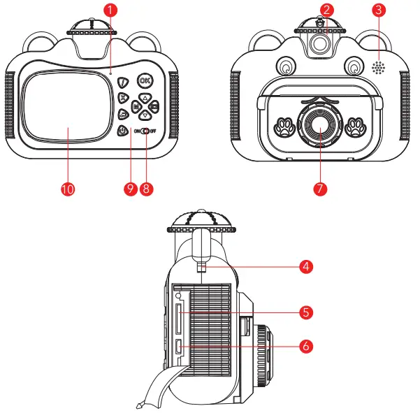DARTWOOD DWKIDCameraPrinterPNKUS Instant Print Camera for Kids-fig3