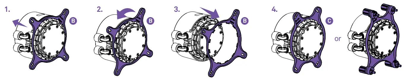 NZXT Kraken Z53 RGB 240mm Liquid Cooler with LCD Display - RETENTION BRACKET1
