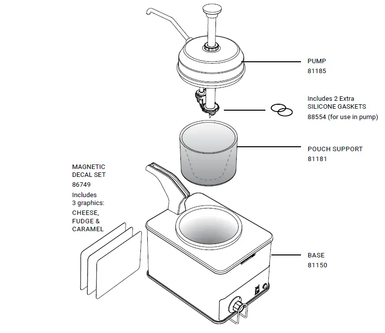 SERVER-FSPW-SS-Topping-Warmer-with-Heated-Pump-FIG-1