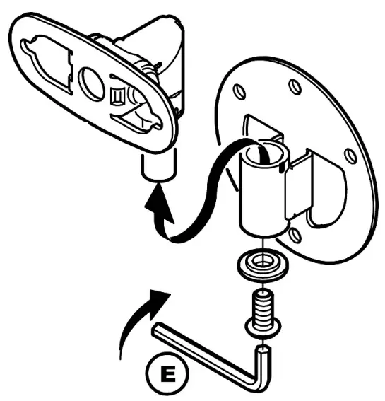 Separate speaker holder from wall plate