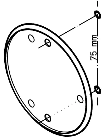 Wall mount fastening