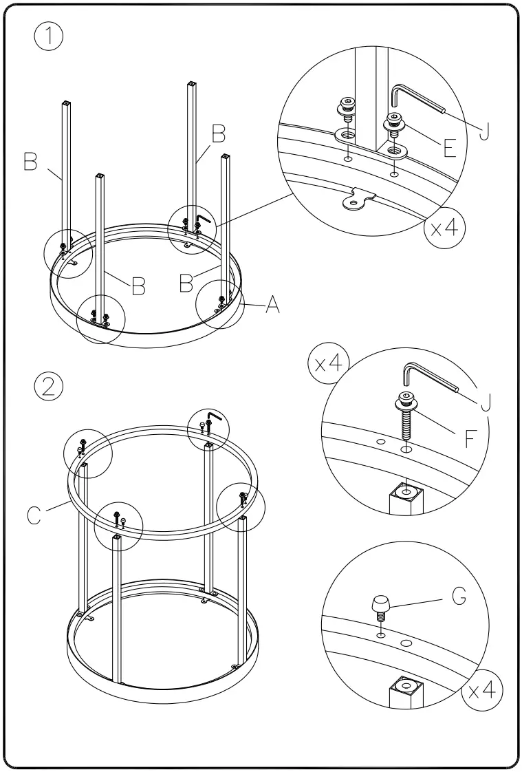 ASHLEY T936-6 Windron End Table fig 2