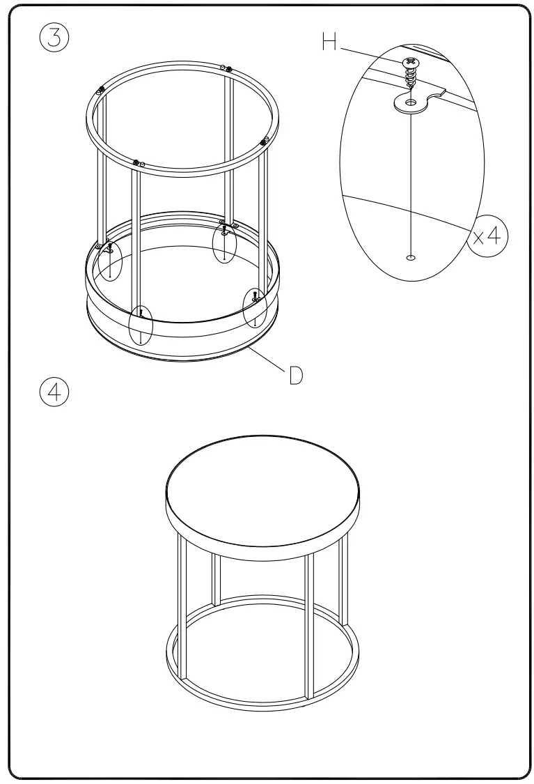 ASHLEY T936-6 Windron End Table fig 3