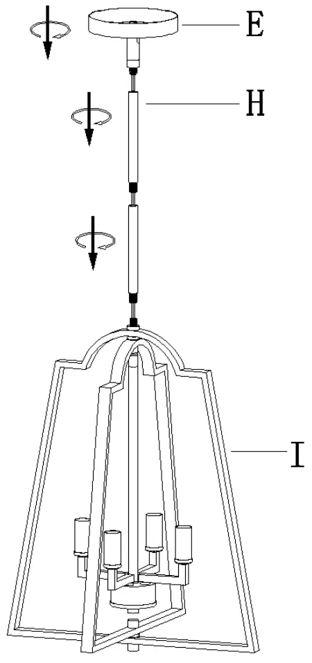 ZEVNI A04466 Chandelier - FIGURE 5