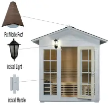 Infrared Sauna D003A Outdoor Sauna Room 11