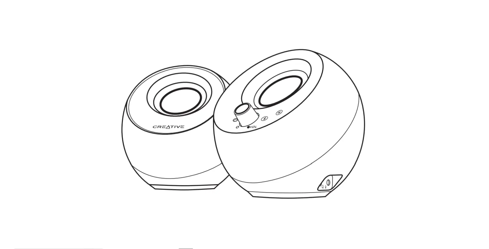 Creative Mf1710 Pebble Pro Minimalist 2.0 Usb Speakers User Guide