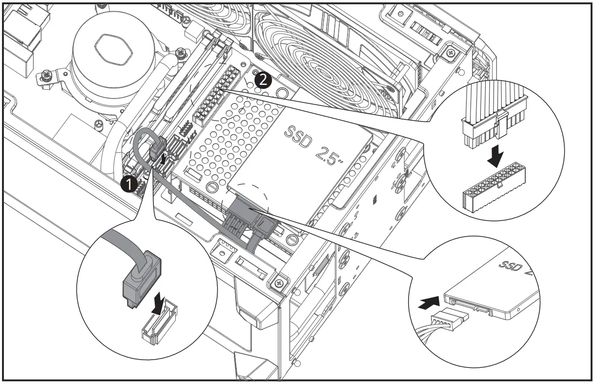 COOLER MASTER NR200P MAX - DRIVES 1