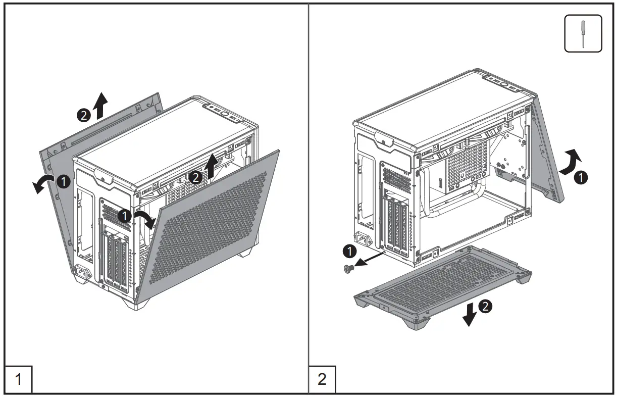 COOLER MASTER NR200P MAX - REMOVE PANELS