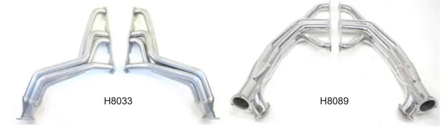 PATRIOT H8033 Fenderwell Header Street Rod Fat Fender