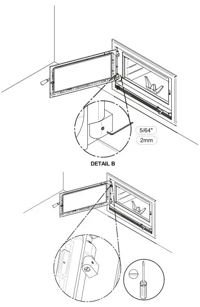 Ventis HE275CF Wood Fireplace VB00017 - Alignment