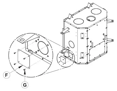 Ventis HE275CF Wood Fireplace VB00017 - If the air inlet installation is below the appliance