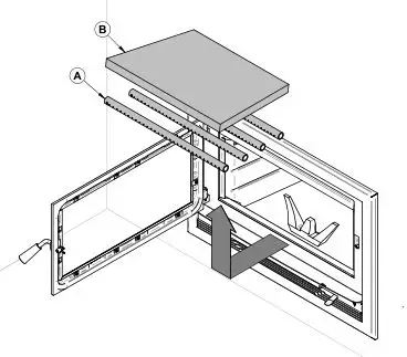 Ventis HE275CF Wood Fireplace VB00017 - Note that secondary air tubes