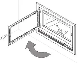 Ventis HE275CF Wood Fireplace VB00017 - Open the door