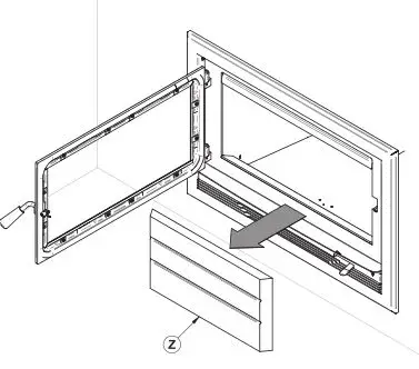 Ventis HE275CF Wood Fireplace VB00017 - Remove the back refractory panel
