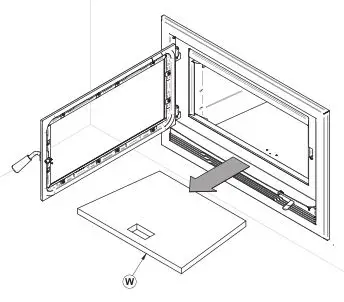 Ventis HE275CF Wood Fireplace VB00017 - Remove the floor refractory panel