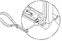 Ventis HE275CF Wood Fireplace VB00017 - Remove the split pin