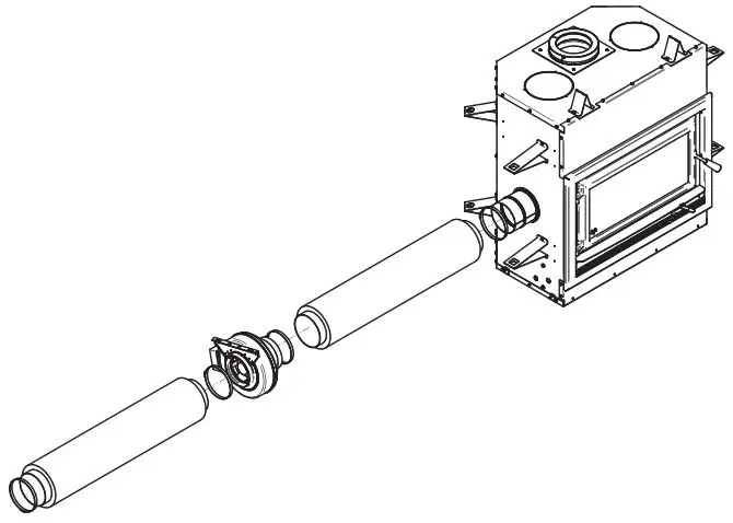 Ventis HE275CF Wood Fireplace VB00017 - This kit allows distributing heat