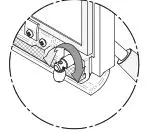 Ventis HE275CF Wood Fireplace VB00017 - Turn the handle one counterclockwise