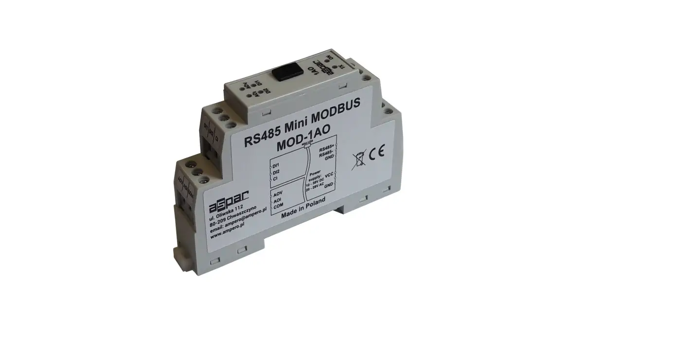 Aspar Mod-1ao 1 Analog Universal Output User Manual