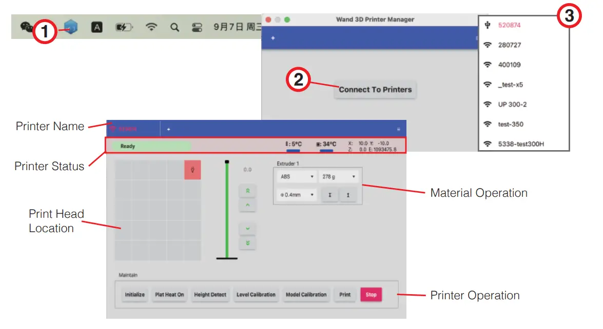 Connecting to Printer