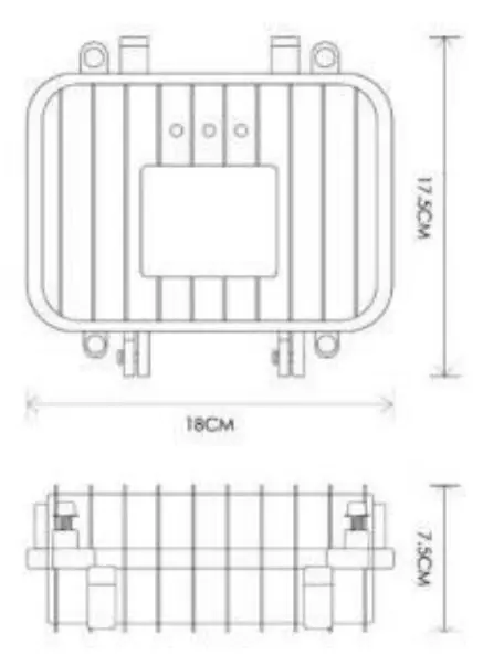 DUSUN DSGW 010 Waterproof Industrial Gateway - Dimension