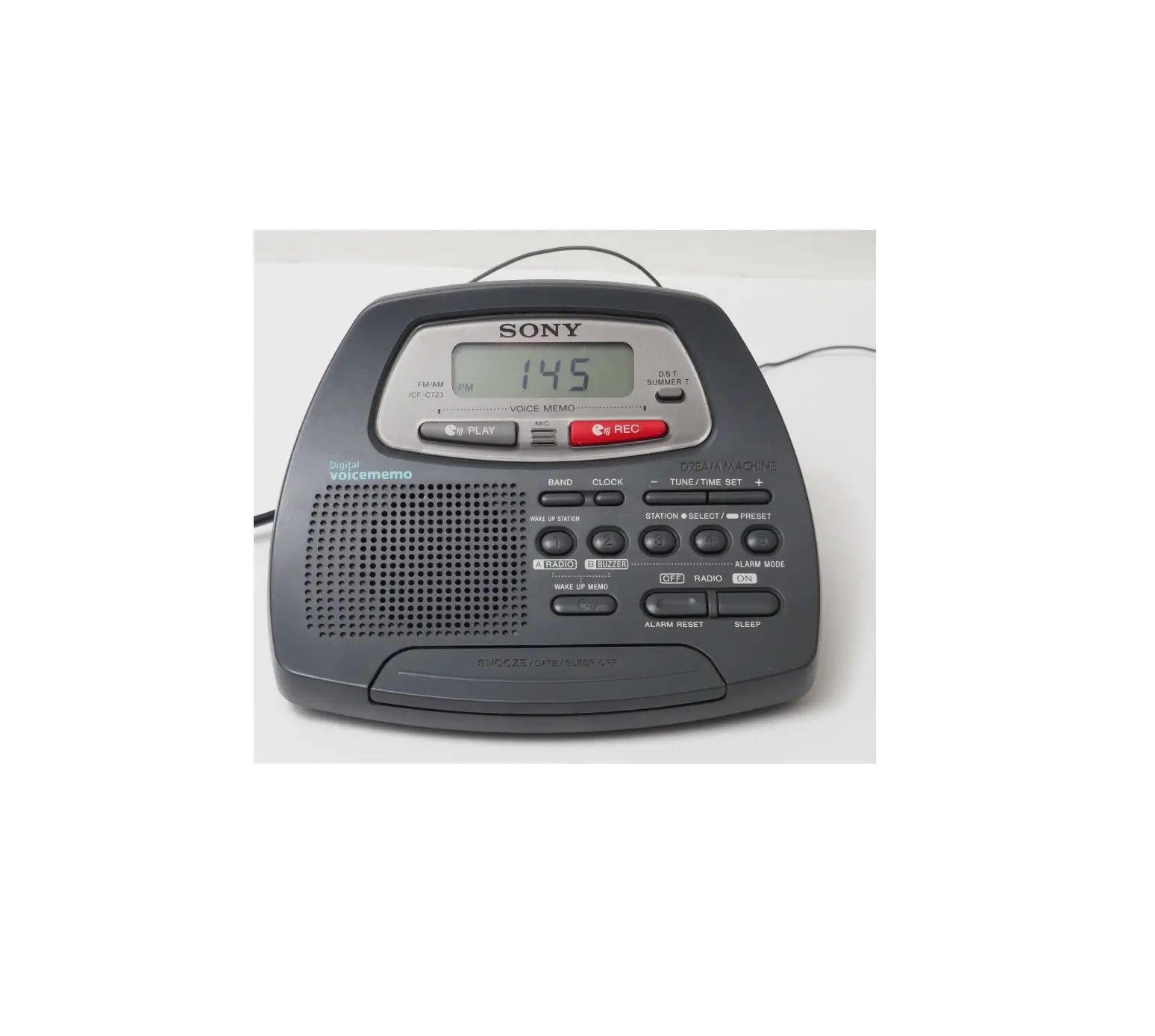 Sony Icf-c723 Fm-am Pll Synthesized Clock Radio Instruction Manual