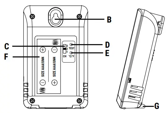 BRESSER 433MHz Thermo Hygro 3CH Sensor - figure 4