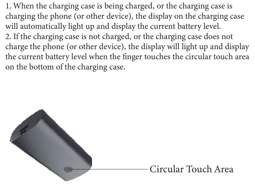 Delinuo Wireless Earbuds TWS-T9 - Check the Battery Level of the Charging Case